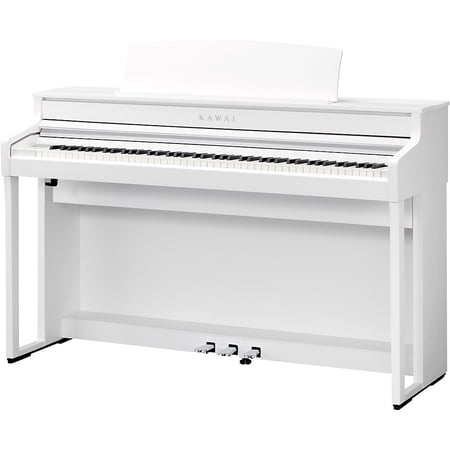 Kawai CA501 88-Key Compact Digital Piano with Bench, Satin White