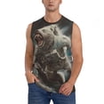 thumbnail image 1 of Balery Astronaut Polar Bear Roar Camisetas sin mangas para hombre, absorbe la humedad y protege contra el mal olor.-3X-Large, 1 of 7