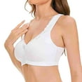 thumbnail image 4 of Sngxgn Womens Satin Full Coverage Bra,S upport Underwire Bra(White,95), 4 of 9