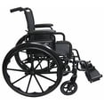 thumbnail image 3 of Silla de ruedas ultraligera Karman Healthcare 802-DY de 13.6 kg con reposapiés extraíble, color negro, asiento de 45 x 40 cm, 3 of 4