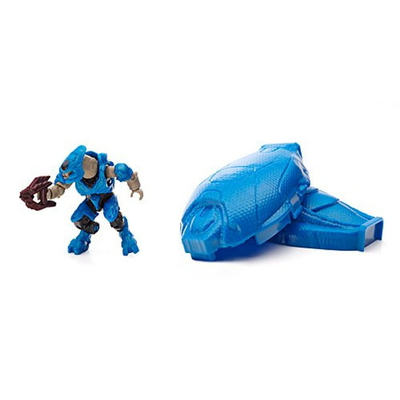 Mega Bloks Halo Drop Pod Métallisé Bleu Élite Jouet Figure