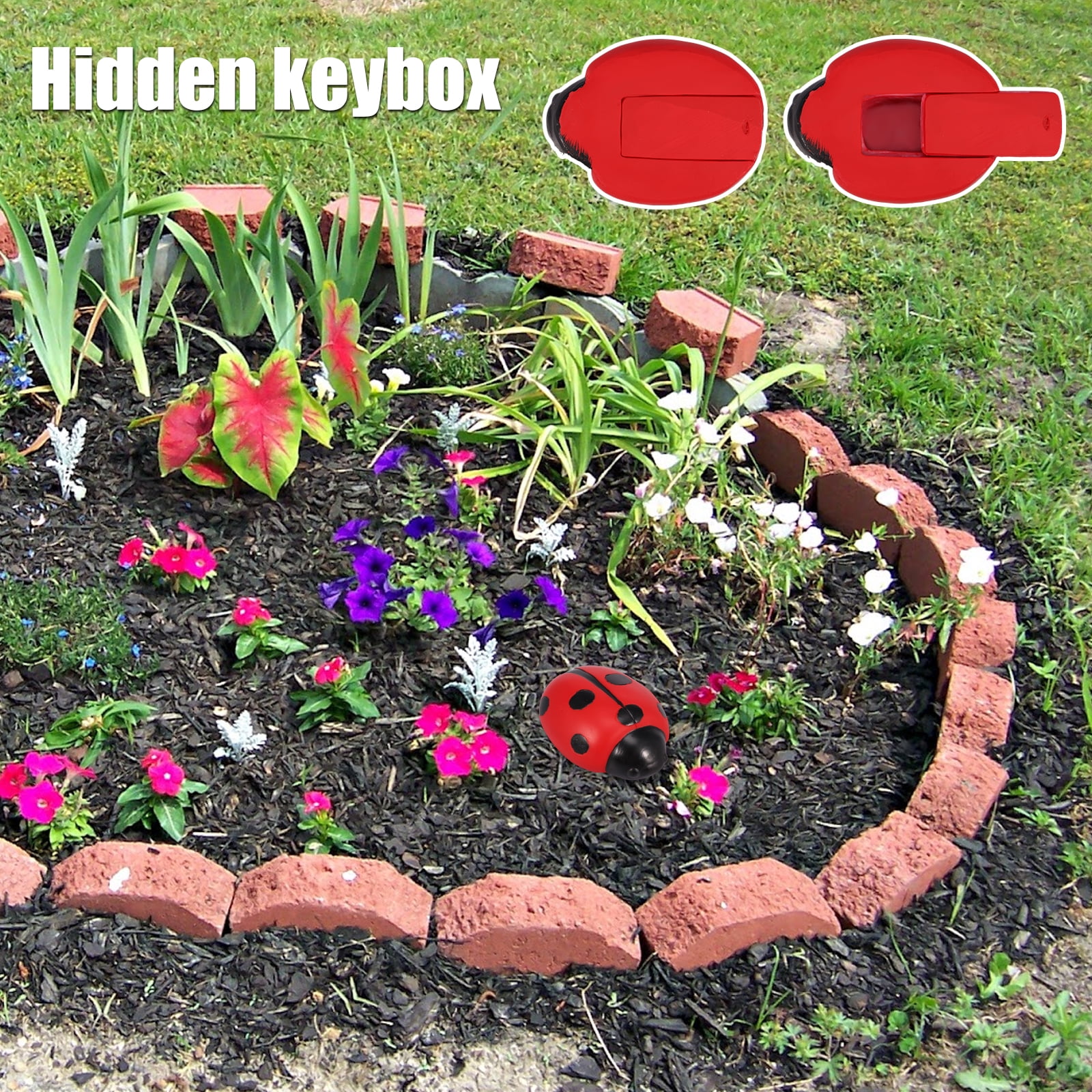 DAIHUI Fake Stone Shaped Key Box Hide Keys Protection Box For Outdoor  Garden Yard(Ink Color) on OnBuy