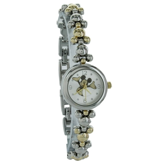 Disney Women's MK8131 Happy Mickey Mouse elegant Two Tone Thin Bracelet Watch