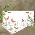 thumbnail image 4 of 1 Pcs 2D Flat License Plate Covers & Frames, Butterflies For Decorative Front, Waterproof For Decoration Aluminum License Plate Covers & Frames Cover For Men Women, 12" X 6", 4 of 6