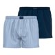 thumbnail image 1 of TOM TAILOR Men's Web Boxer Shorts, 2-pack - Puro algodón, Westside C, a cuadros Azul oscuro/Azul claro/Blanco M (Medium), 1 of 3