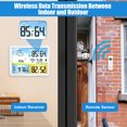 thumbnail image 4 of Indoor Outdoor Thermometer Hygrometer, Wireless Weather Station, Color Display Digital Alarm Clock Weather Forecast, 4 of 8