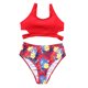 thumbnail image 5 of Traje de baño de 2 piezas con cintura alta y tirantes cruzados para mujer Fridja  nalpqowj23506, 5 of 9