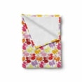 thumbnail image 2 of Bunny Soft Flannel Fleece Blanket, Colorful Computer Graphics Pattern on a Plain White Background Cartoon Nursery Theme, Cozy Plush for Indoor and Outdoor Use, 50" x 70", Multicolor, by Ambesonne, 2 of 6