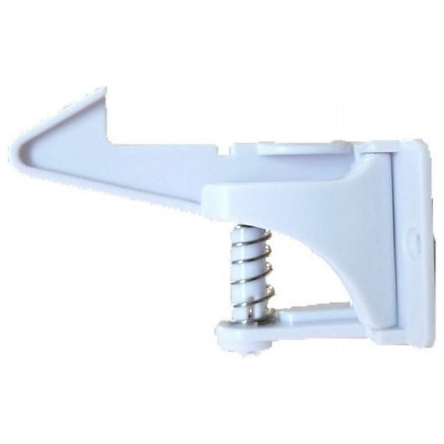 Cerradura de seguridad para bebés y niños, cerraduras de seguridad para cajones, gabinetes para gabinetes, cajones, bloqueo total, diseño invisible, sin tornillos ni perforaciones (blanco)