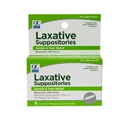 5 Pack Quality Choice Laxative Suppositories Fast Relief 8 Count Each