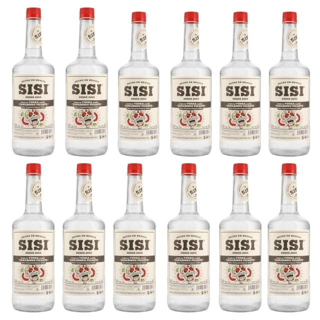 Pack de 12 Licor de Vodka Sisi Tamarindo Picante 1 L Tamarindo Picante