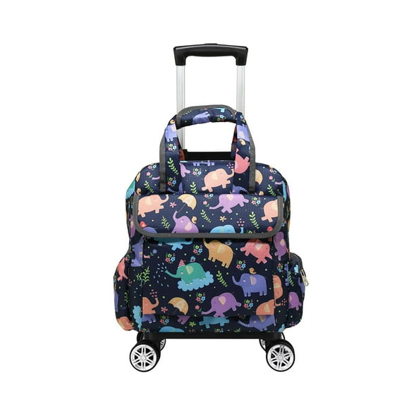 Bolsa para ropa con ruedas, resistente al desgaste, para viajes, bolsa de lona