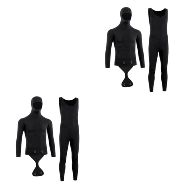 Traje Completo de Camuflaje de Neopreno Toystoory 3MM Negro Puro L 2Conjunto
