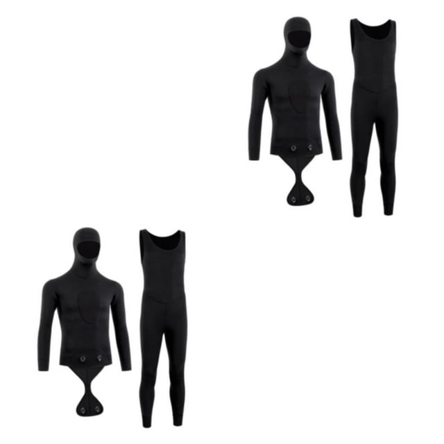 Traje Completo de Camuflaje de Neopreno Toystoory 3MM Negro Puro L 2Conjunto