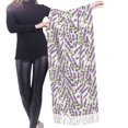 thumbnail image 4 of Shawl Wraps for Women - Lavender Flowers Leaves Oversized Fall Winter Fashion Blanket Scarf for Women, 4 of 6
