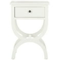 thumbnail image 3 of SAFAVIEH Maxine Solid Nightstand with Storage Drawer, Shady White, 3 of 5