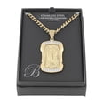 thumbnail image 5 of Men's 1/5 Ctw Lab-Grown Diamond Gold-Tone Stainless Steel Virgin of Guadalupe Medallion Pendant - Brilliance Fine Jewelry, 5 of 5