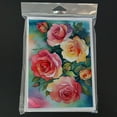 thumbnail image 3 of Oklahoma Roses in Watercolor Greeting Cards and Envelopes Pack of 8 7 in x 5 in, 3 of 3