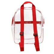 "QISIWOLE Mini Clear Backpack ,Boys Girls Transparent Backpacks See Through Plastic Bookbags - Perfect for School, Security, & Sporting Events" Deals