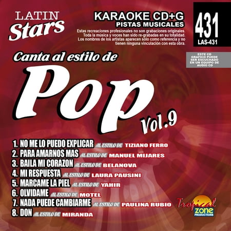 Karaoke Latin Stars 431 Pop Vol.9