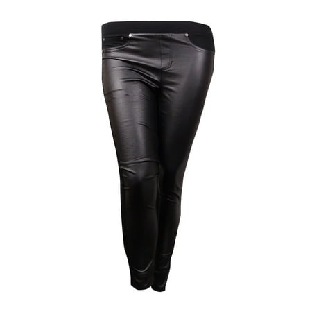 Tinseltown - Tinseltown Juniors Skinny Faux-Leather Pants (Black, L ...