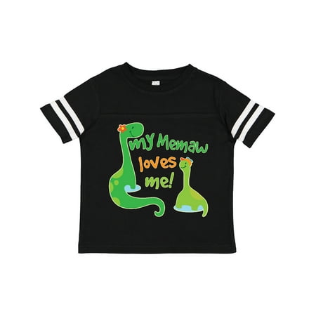 

Inktastic My Memaw Loves Me Grandson Dinosaur Gift Toddler Boy Girl T-Shirt