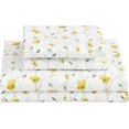 thumbnail image 1 of Twin Size Sheet Set Paisley Printed Bed Sheets for Single Bed Piece Microfiber Fitted Sheet with ” Deep Pocket & Straps Patterned Bedding Sheets & Pillowcase Set, 1 of 8