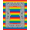 Multicolor, Pattern 4, variant on ODIKA Lettering With Floral Accents And Banded Stripe Border Pride Rainbow Welcome for Dorm Room, Small Living Apartment, Stain Resistant Low Profile