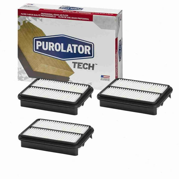 3 pc Purolator TECH TA24645 Air Filters for 042-1488 143-2080 17801-08010 17801-35020 17801-35020-83 26162 299 33-2050-1 36162 4162 46162 6162 61946162 66162 6690 73-386 88162 94162 94376353 A-4645