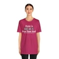 thumbnail image 3 of Hate is Heavy, Bella & Canvas, Cotton Unisex Short Sleeve T-Shirt, S to 3XL, 3 of 4