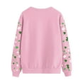 thumbnail image 5 of Sweatshirts for Women Ladies Tops Sweatshirt Casual Long Sleeve Pullover Loose Fit Blouses Spring Winter Dressy Jumpers Shirts Elegant Comfy Sweaters Pink S, 5 of 5