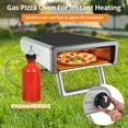 thumbnail image 4 of Pizza Oven 12 Inch Gas Powered Outdoor Oven Portable Outdoor Oven Adjustable Temperature Recipe Tote Shovel Camping Party Cooking, 4 of 7