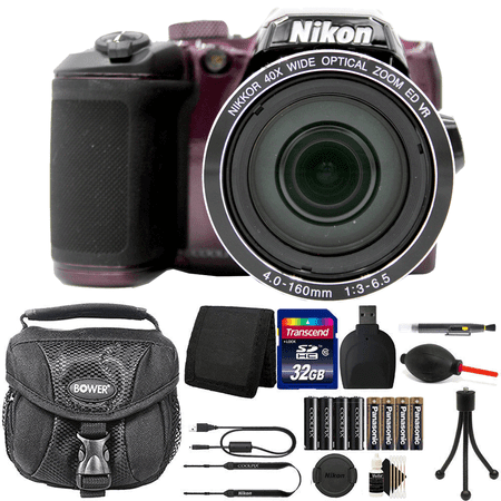 Nikon Coolpix B500 16MP Digital Camera + Extra Batteries + Top Accessories