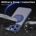 thumbnail image 2 of Ring Case for iPhone 15 Pro,Compatible with MagSafe with 360° Ring Stand Shockproof Protection Cover Case for iPhone 15 Pro Blue, 2 of 12