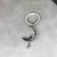 thumbnail image 4 of Fashion Cartoon Sleepy Moon Animal Bear Keychain Stainless Steel Crescent Bag Car Pendant Keyring Jewelry Birthday Gift, 4 of 5