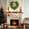 thumbnail image 4 of Fek888 Christmas Decorations Wreath Outdoor Winter Wreaths For Front Door Large Christmas Wreath Artificial Green Wreath For Front Door Window Walls Christmas Decor Indoor Outdoor Home, 4 of 6