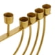 thumbnail image 5 of ColoMX Candelabro de menorá de Janucá: candelabro tradicional de Janucá de 9 brazos, candelabro de pilar de aleación retro para Shabat judío., 5 of 7