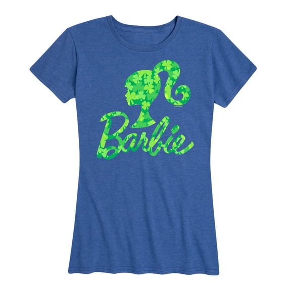 Barbie - St. Patrick's Day Shamrock Pattern Logo - Women's Short Sleeve Graphic T-Shirt