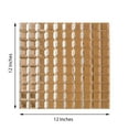 thumbnail image 3 of Efavormart Pack of 10 - 12"x12" Rose Gold Peel and Stick Backsplash Mirror Wall Tiles, 3 of 11