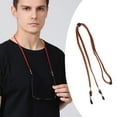 thumbnail image 6 of Glasses Strap Lanyard Cords Around Neck Sunglass Holder Strap Eye Glasses Dark Brown, 6 of 8