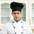 thumbnail image 6 of HOOWIFFY Breathable Cooking Cap Black Polyester Cotton 1Set Comfortable to Wear for Men, 6 of 8