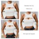 thumbnail image 3 of Camiseta sin mangas con corte informal para mujer, Top ajustado sin mangas de punto acanalado con cuello redondo para verano, 3 of 6