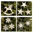 thumbnail image 3 of Creative Xmas Tree Pendants Snowflake Angel Deer Hanging Ornaments New Year Christmas Gifts Kids Favor Christmas Decorations, 3 of 5