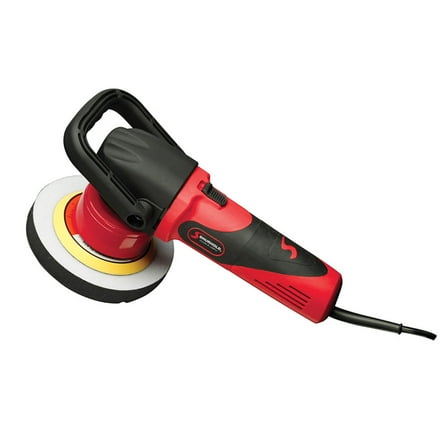 16" Red and Black Contemporary Dual Action Polisher