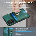 thumbnail image 4 of Dteck for Samsung Galaxy A23 5G Case, 2 in 1 PU Leather Mag Safe Phone Case with Detachable Card Wallet Ring Holder Kickstand for Samsung Galaxy A23 5G/4G,Green, 4 of 9