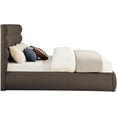thumbnail image 4 of Meridian Furniture Adam Brown Boucle Fabric King Bed, 4 of 10