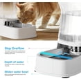 thumbnail image 6 of Nomipaw Cat&Dog Waterer - Automatic Gravity Feeding - 1 Gallon - Stainless Steel Bowl - White, 6 of 7