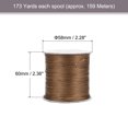 thumbnail image 2 of Unique Bargains Beading Thread Bracelet Weave Bead Craft Cord 0.5mm 159M/Roll (173-Yards) Decorative String, Brown, 2 of 7