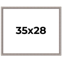 35x28 Frame Grey Real Wood Picture Frame Width 1.25 inches | Interior Frame Depth 0.5 inches | Hans