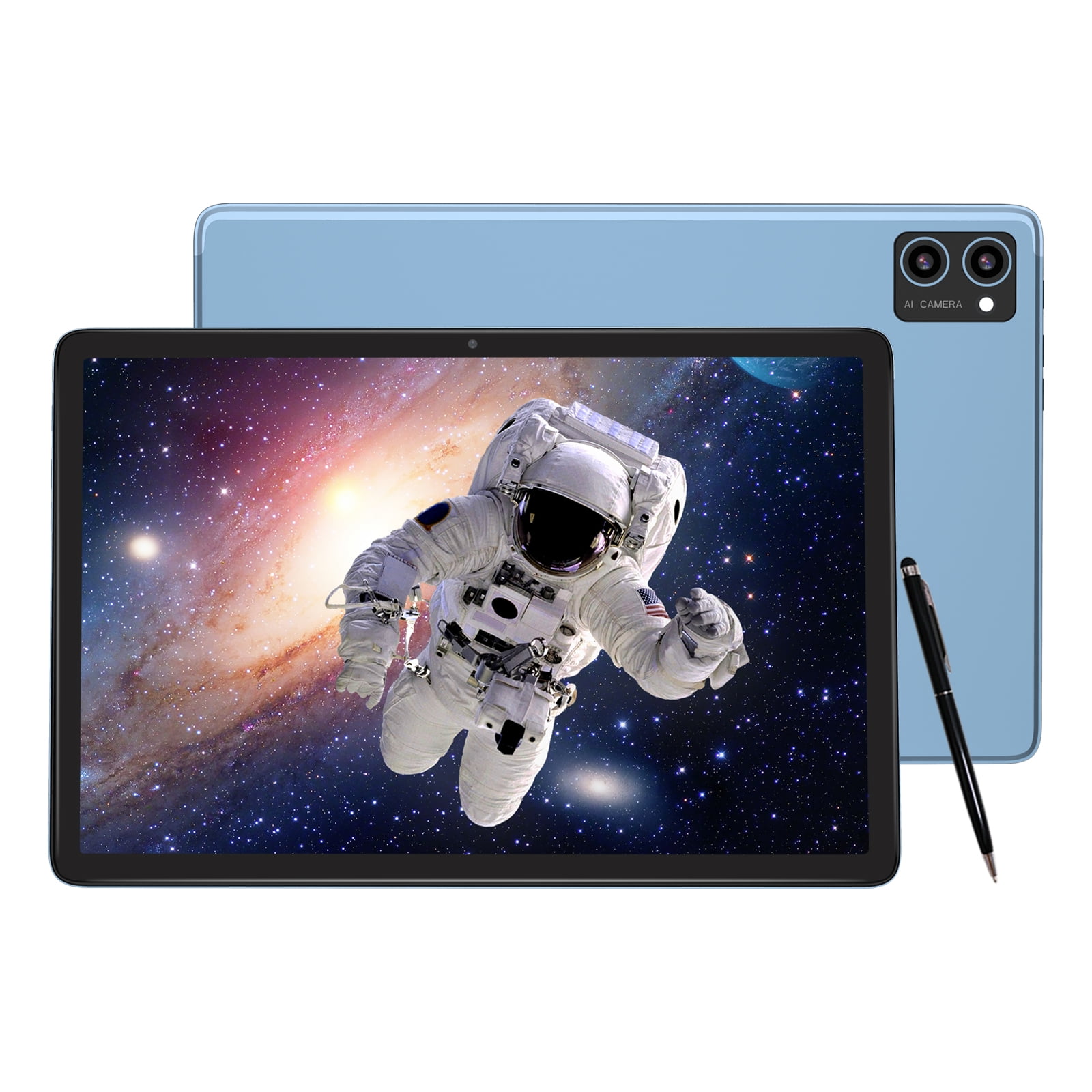 Latest Android 15 Tablet, 128GB ROM+16GB RAM+1TB Expand, 10.1 inch Tablet, 5G WiFi, T606 Octa-Core, 3- Camera , Incell IPS Screen, 8000mAh, Tablet with Keyboard, case, stylus, Dual speakers